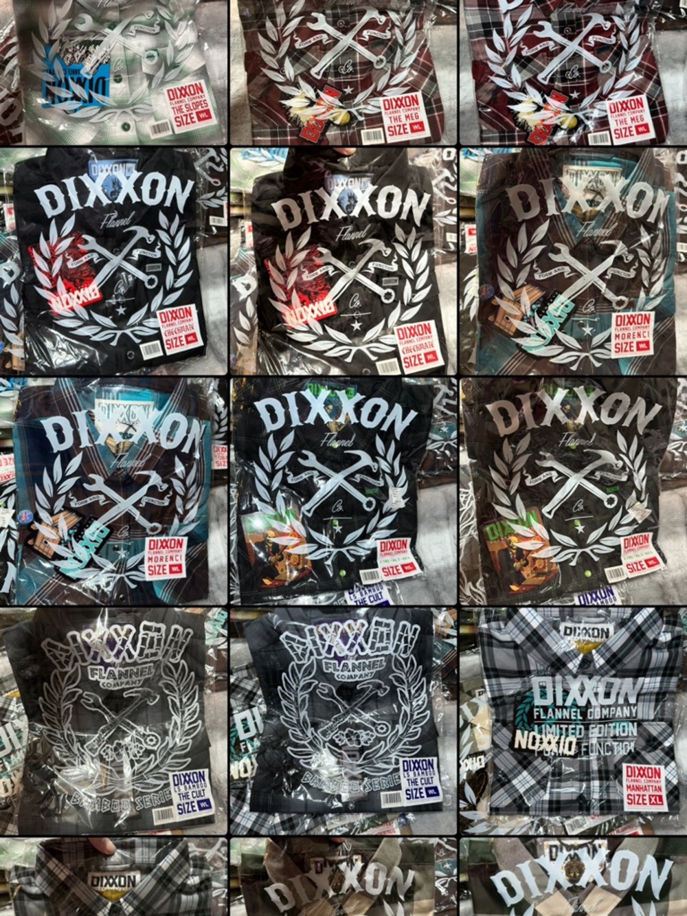 DIXXON Black Windowpane Flannel - Picture 9 of 15